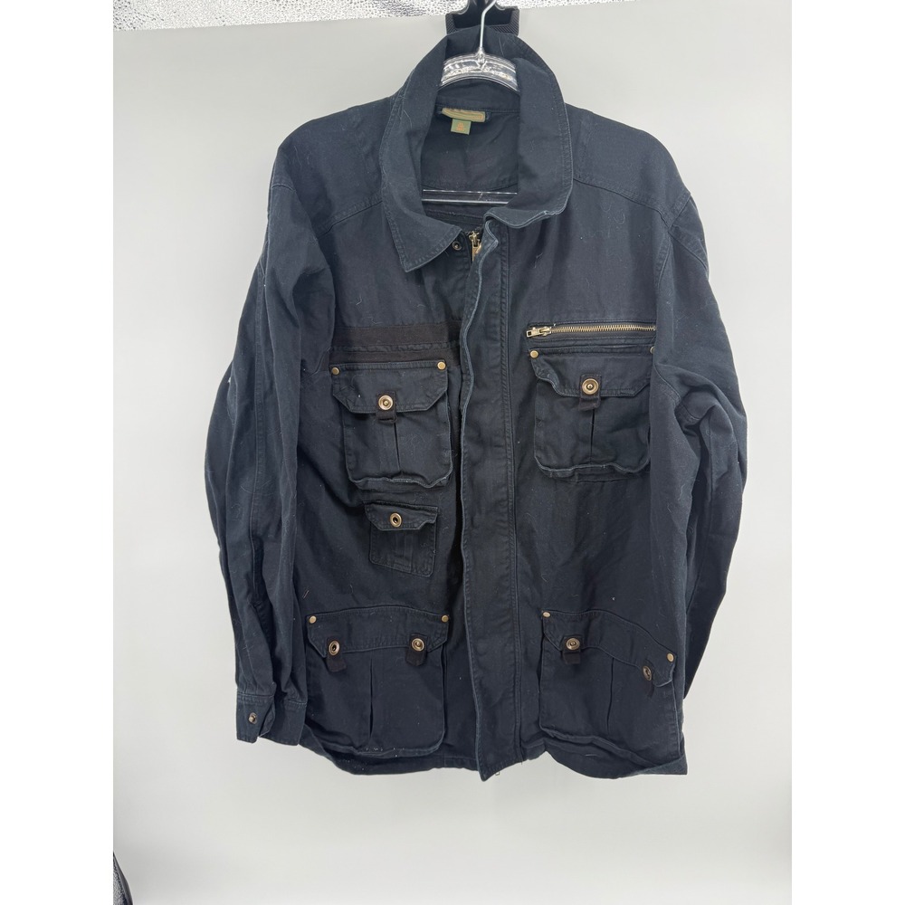 Boulder Creek Trading Company Mens XL Tall‎ Black Utility Field Jacket